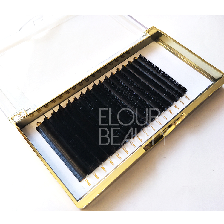 Premium soft volume lashes extensions private label wholesale UK ED42